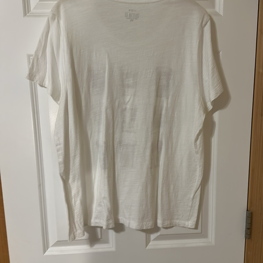 J. Crew White Graphic Collector Tee - Picture 5 of 5